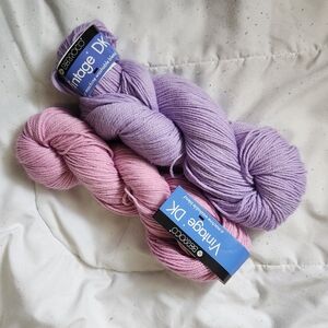 Berroco Vintage DK Yarn Bundle in Purple and Pink